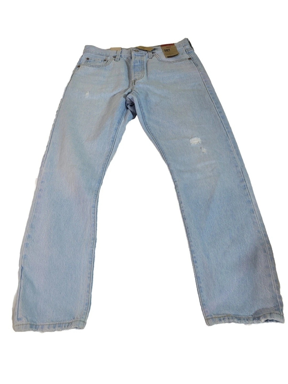 Levi's 501 Womens 28X28 Skinny High Rise Button Fly Distressed Denim Jeans 6